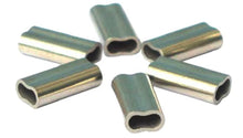 Load image into Gallery viewer, 1.5x12mm copper double barrel crimps 50 pack
