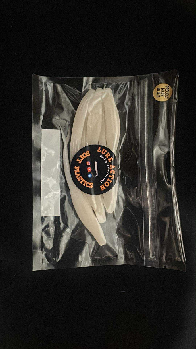 5” jerk shads “UV fairy floss” 6pk